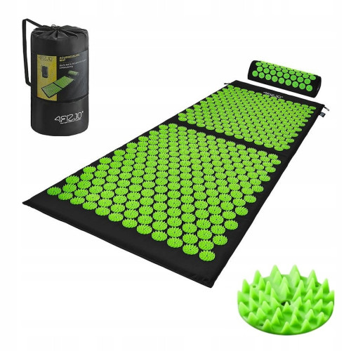 Мат для иглоукалывания  4FIZJO Classic Mat XL Аппликатор Кузнецова Black/Green - фото №3